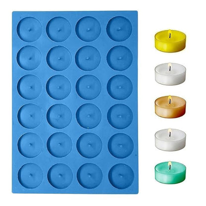 Silicone Tealight Candle Moulds, 24 Cavity — image 1