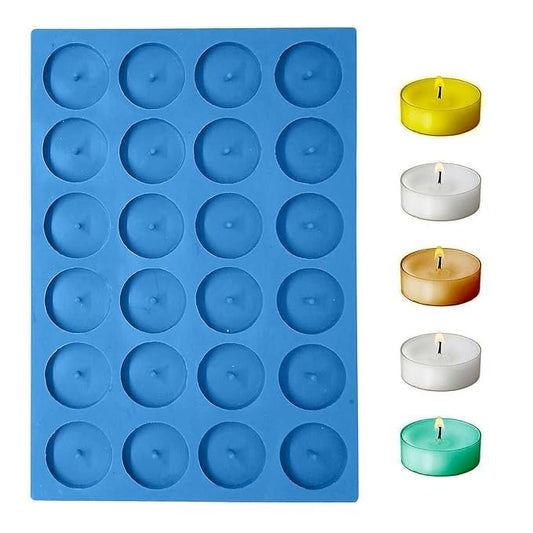 Silicone Tealight Candle Moulds, 24 Cavity — image 1