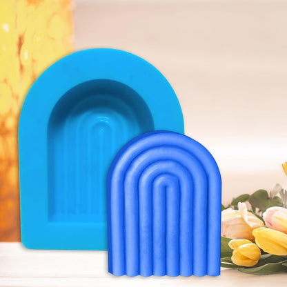 Silicone Rainbow U-Shaped Candle Mould — image 1