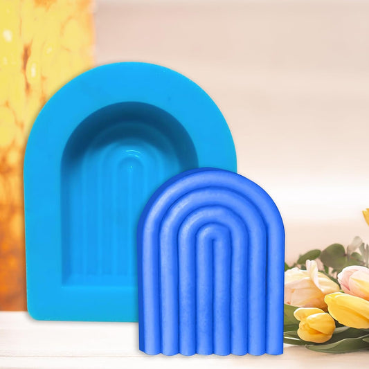 Silicone Rainbow U-Shaped Candle Mould — image 1