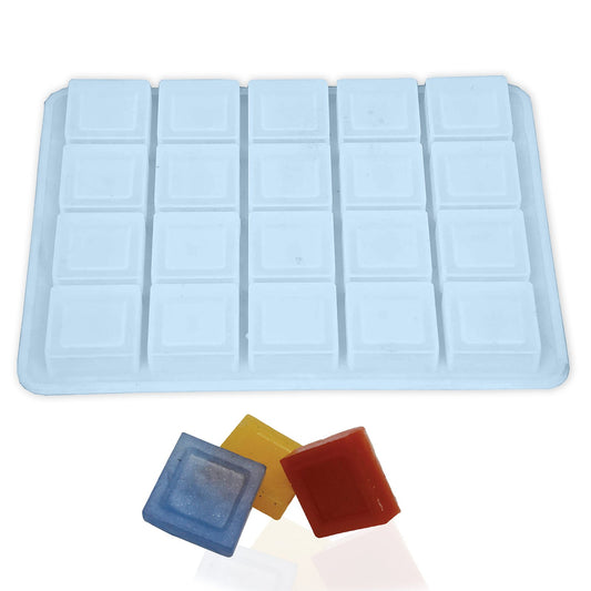 Silicone Square Shape Soap Mould, 20 Cavity — image 1