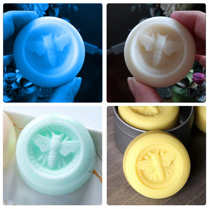 Silicone Round Honeybee Soap Mould — image 7