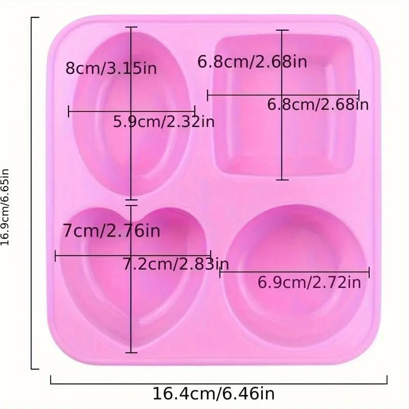 Silicone 4 in 1 Multi Shape Soap Mould — image 3