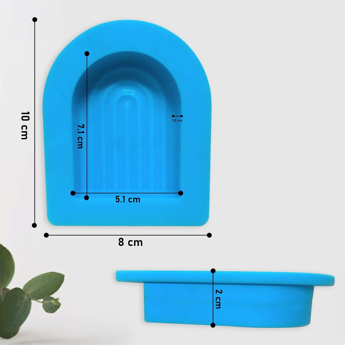 Silicone Rainbow U-Shaped Candle Mould — image 2