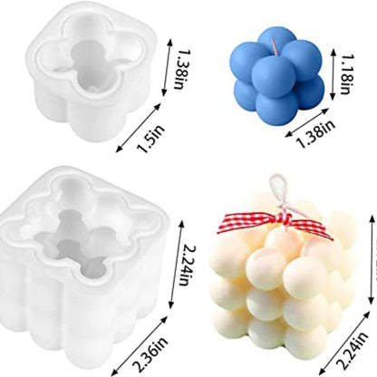 Silicone Bubble Candle Mould, 2 Big & 2 Small Bubble — image 2