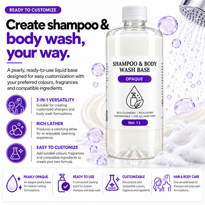 Shampoo & Body Wash - Liquid OPAQUE 2-in-1  Base