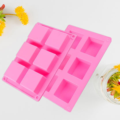 Silicone Square Soap Mould, 6 Cavity — image 2