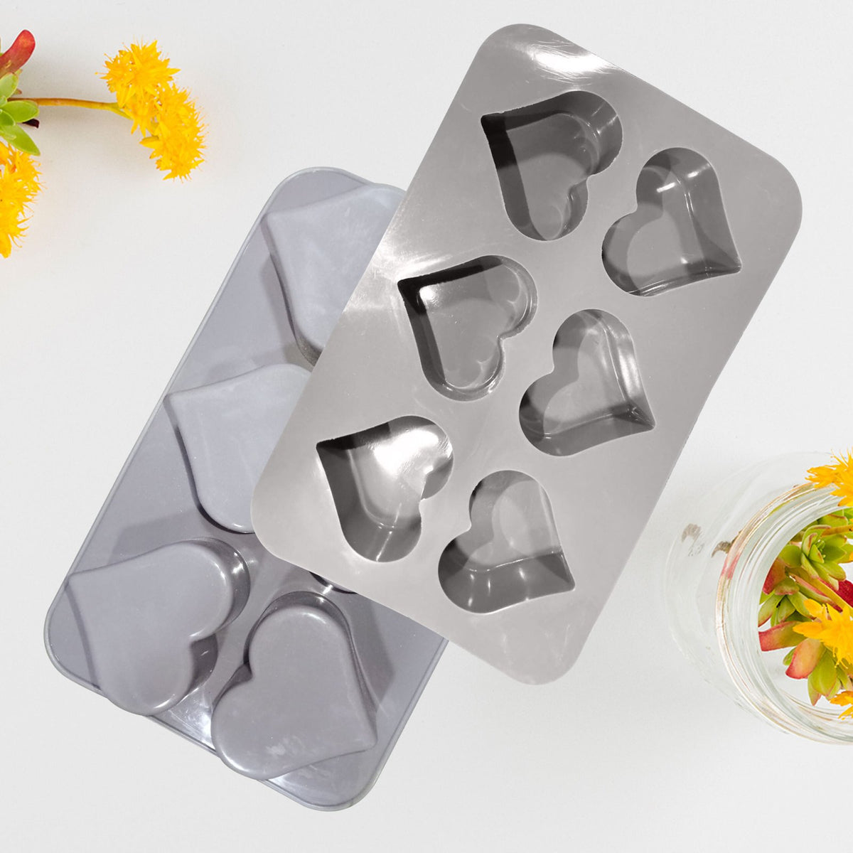 Silicone Heart Shape Soap Mould, 6 Cavity — image 4