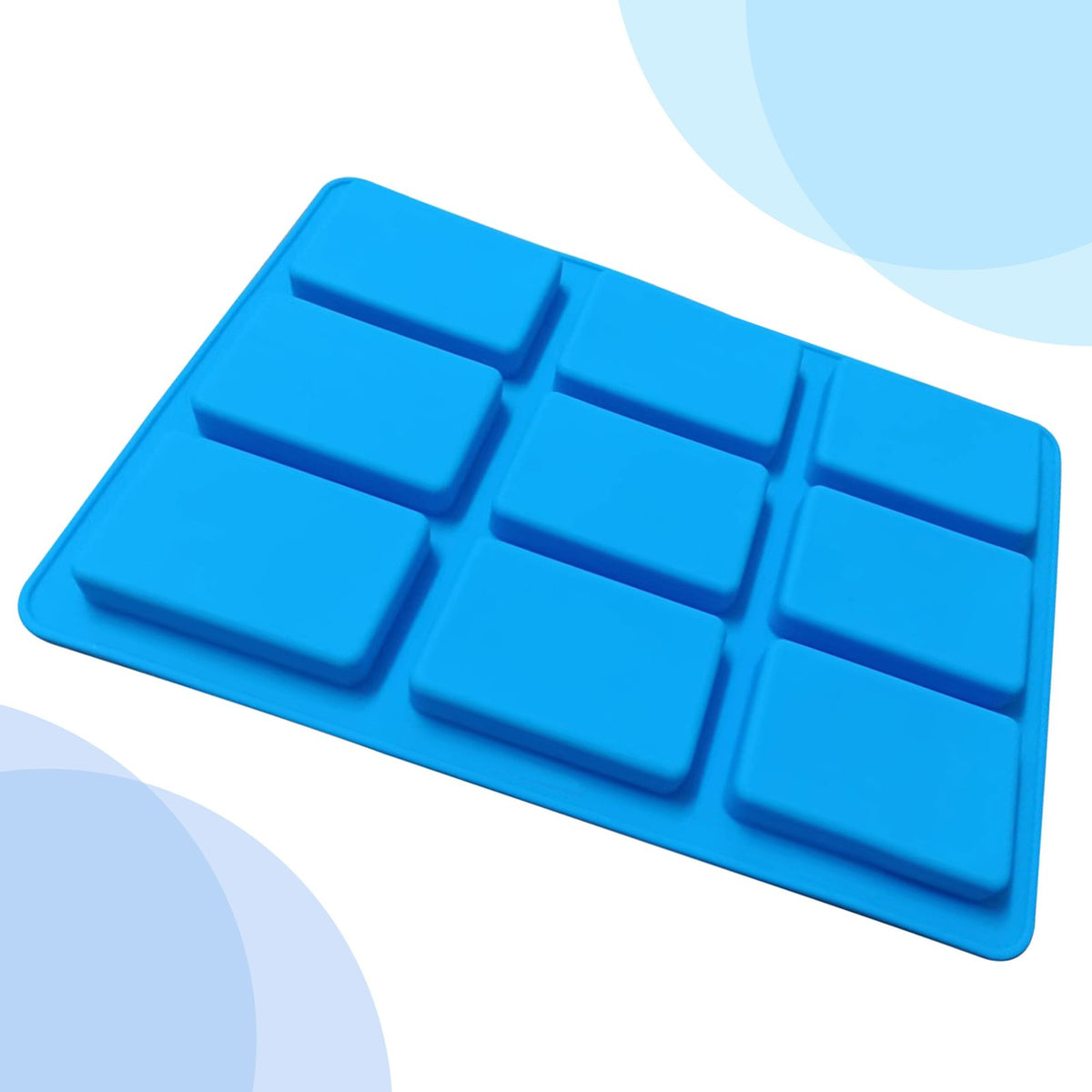 Silicone Rectangle Shape Soap Mould for Hotel, 9 Cavity — image 3