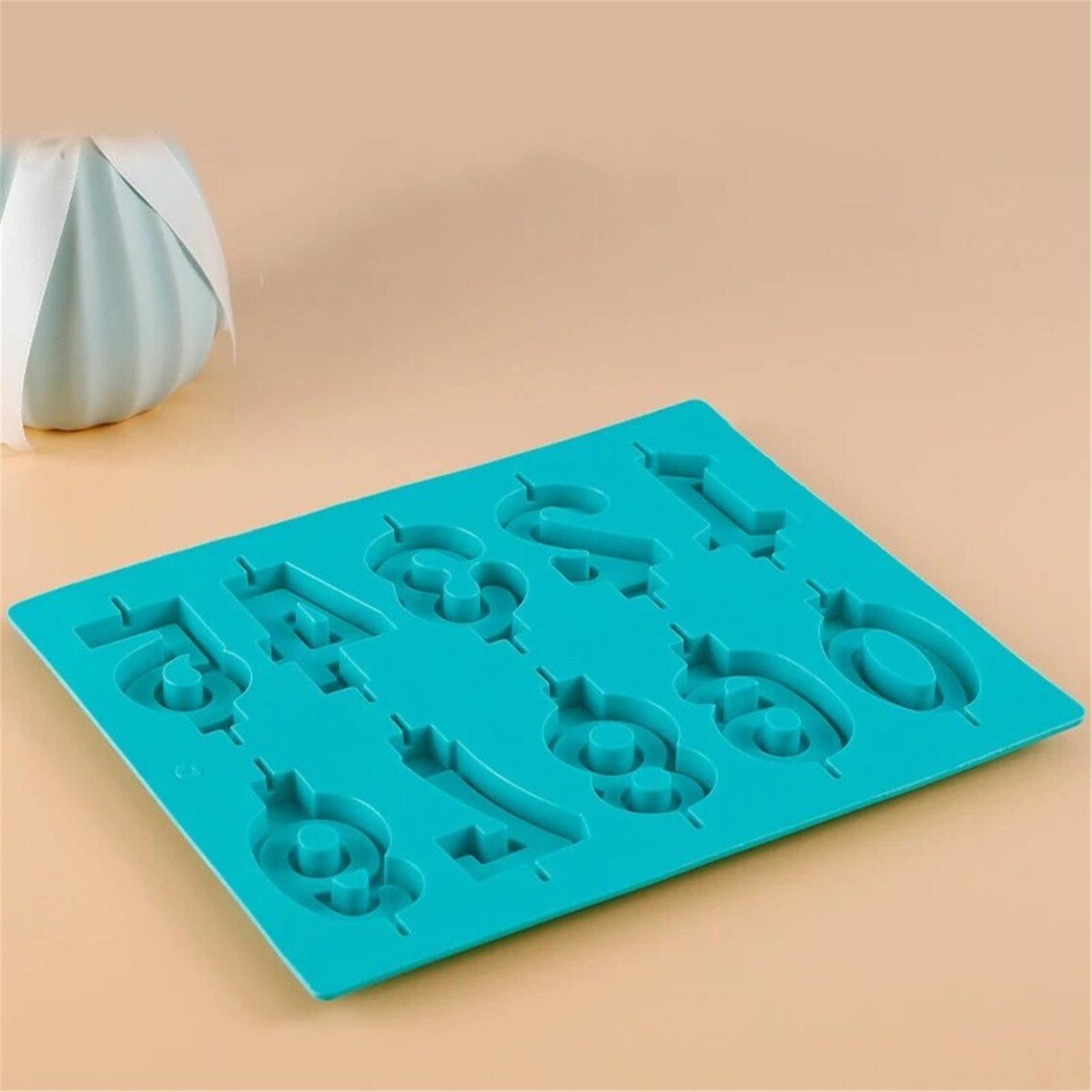 Silicone Number Candle Mould (0–9) for Birthday Cake — image 6
