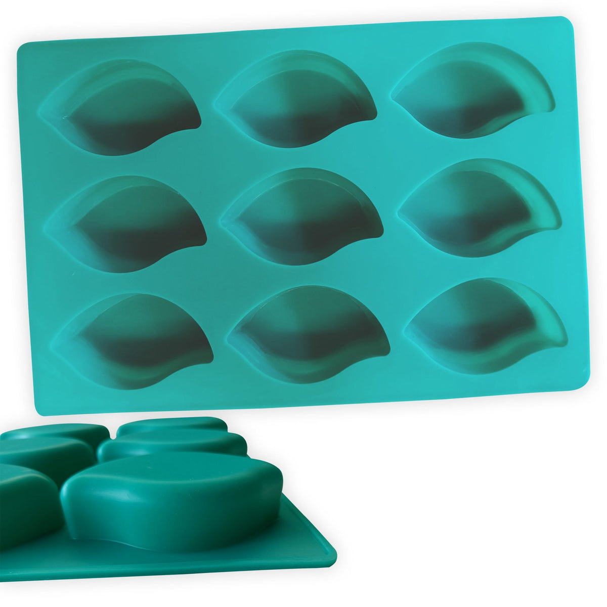 Silicone Rectangle Oval Soap Bar Mould, 9 Cavity — image 3
