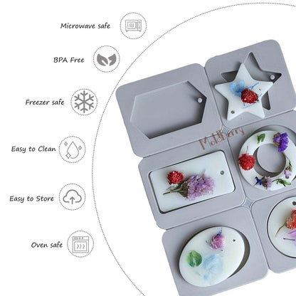 Silicone Different Shape Hanging Soap Mould, 6 Cavity — image 3