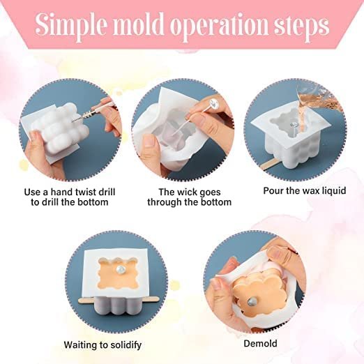 Silicone Bubble Candle Mould, 2 Big & 2 Small Bubble — image 3
