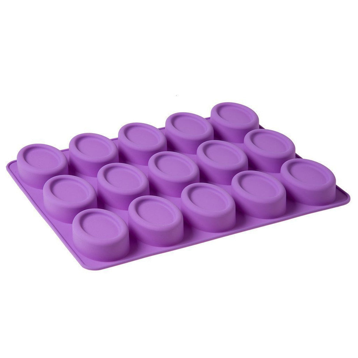 Silicone Oval Shape Reusable Soap Mould , 15 Cavity — image 4