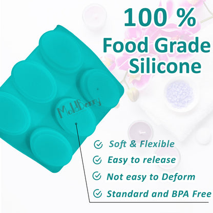 Silicone Oval Shape Thick Soap Mould, 9 Cavity — image 4