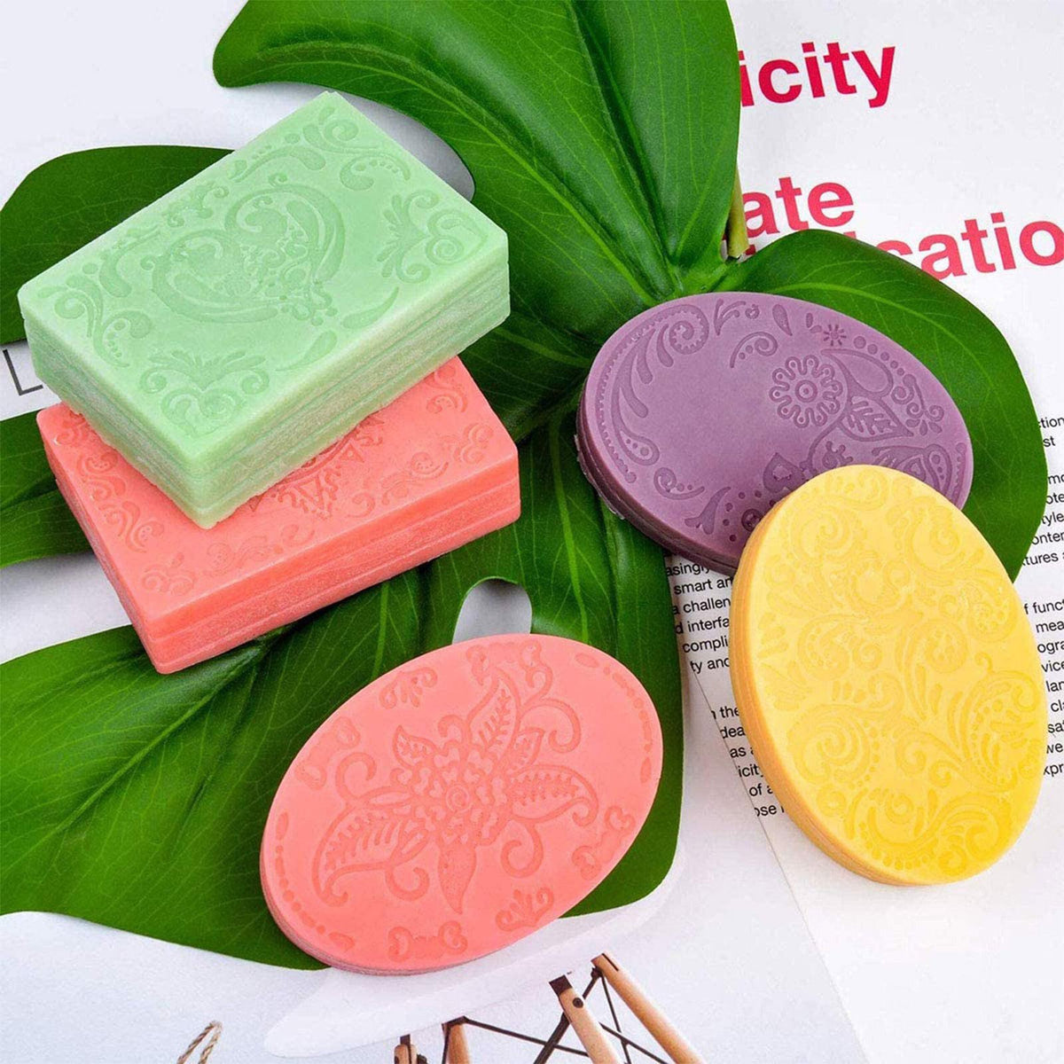 Flower Leaf Pattern Soap Mould, 6 Cavity — image 4