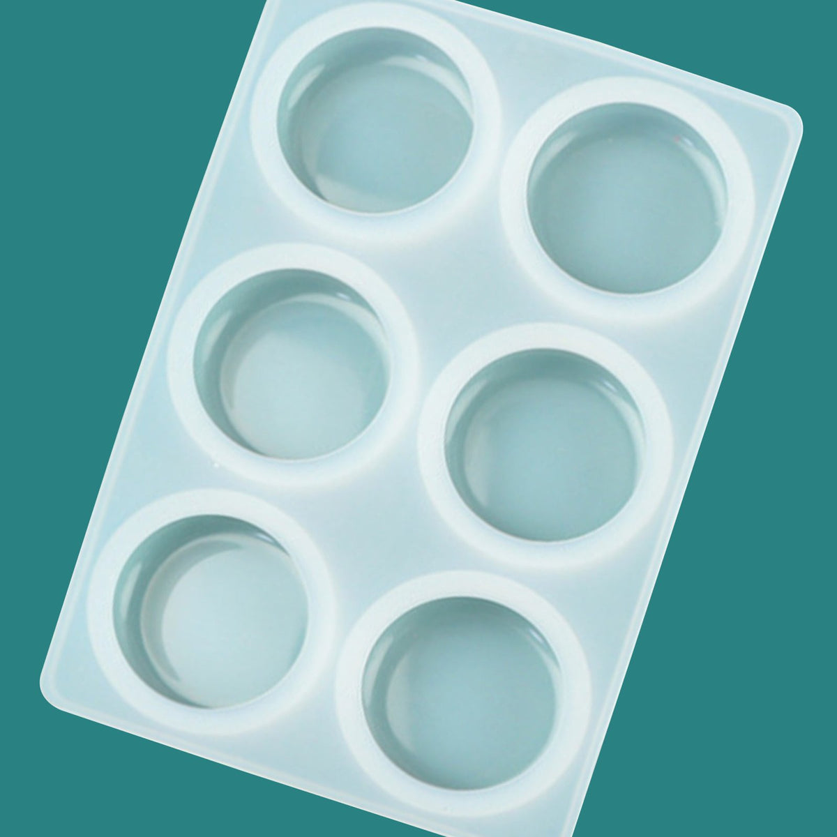 Silicone Round Soap Mould, 6 Cavity — image 5