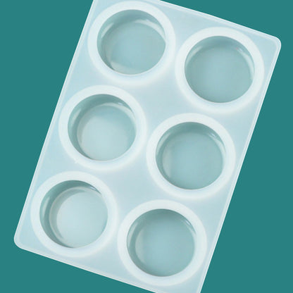 Silicone Round Soap Mould, 6 Cavity — image 5