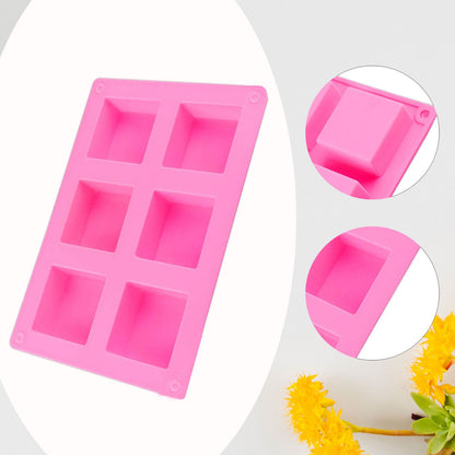 Silicone Square Soap Mould, 6 Cavity — image 3