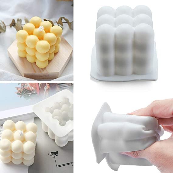 Silicone Bubble Candle Mould, 2 Big & 2 Small Bubble — image 4