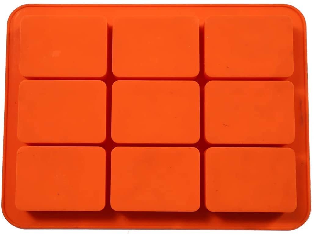 Silicone Rectangle Shape Soap Mould, 9 Cavity — image 3