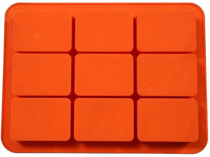 Silicone Rectangle Shape Soap Mould, 9 Cavity — image 3