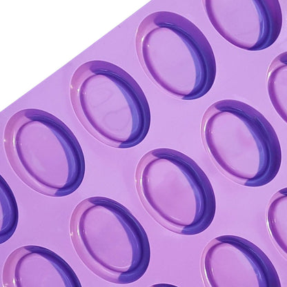 Silicone Oval Shape Reusable Soap Mould , 15 Cavity — image 3
