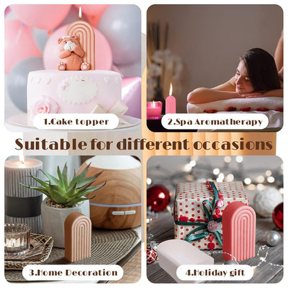 Silicone Rainbow Arch U-Shaped Candle Mould — image 5