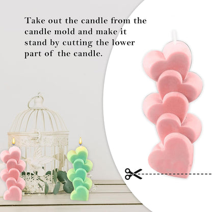 Simple Heart Shape Candle Mould, 2 Cavity — image 5
