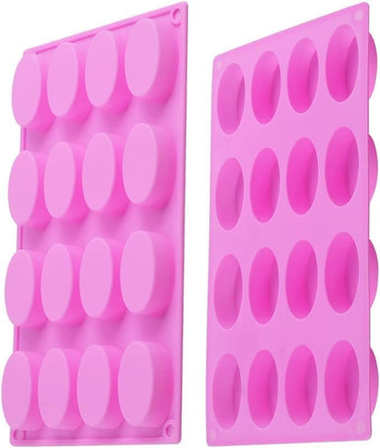 Silicone Small Oval Shape Soap Mould, 16 Cavity — image 3