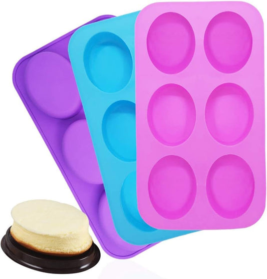 Silicone Oval Soap Mould for Handmade Soap Bars — image 1