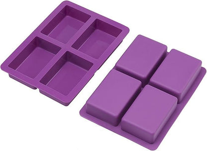 Silicone Rectangle Soap Mould, 4 Cavity — image 6