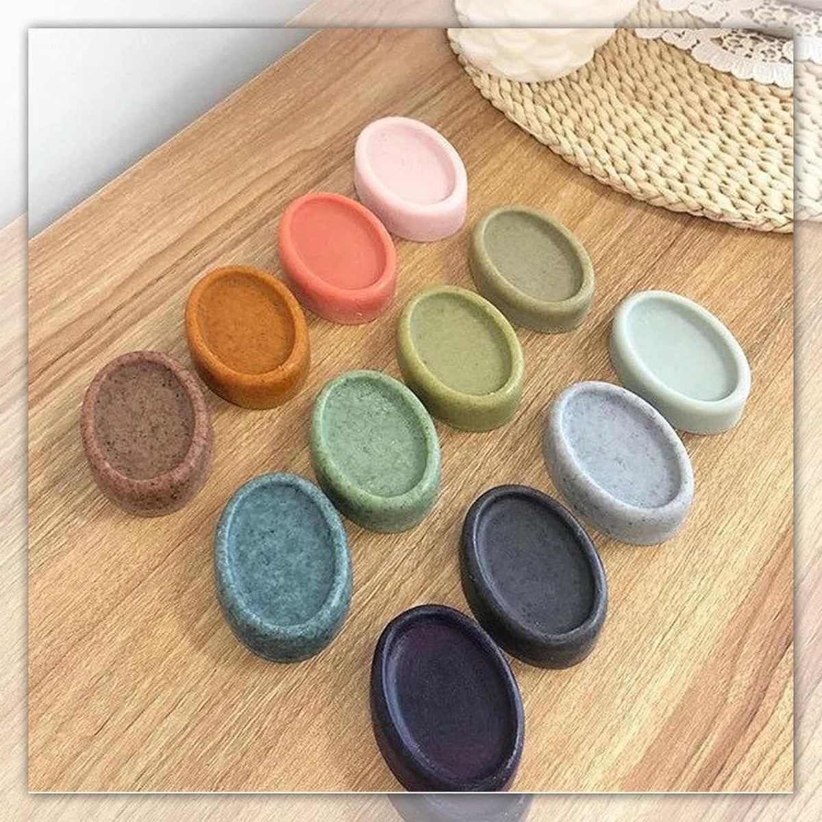 Silicone Oval Pears Soap Mould, 4 Cavity — image 5