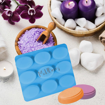 Silicone Oval Soap Mould, 9 Cavity — image 5