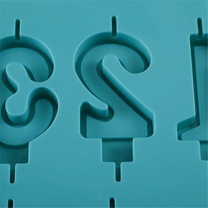 Silicone Number Candle Mould (0–9) for Birthday Cake — image 4
