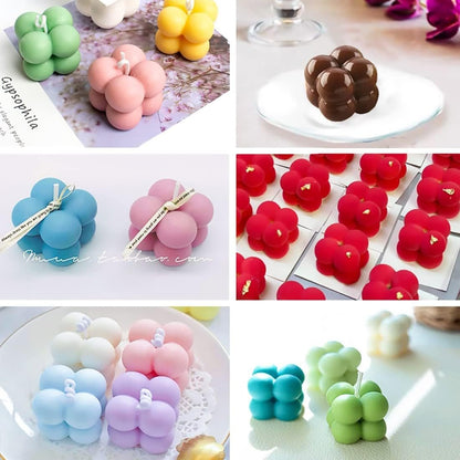 Silicone Bubble Candle Mould, 15 Cavity White — image 6