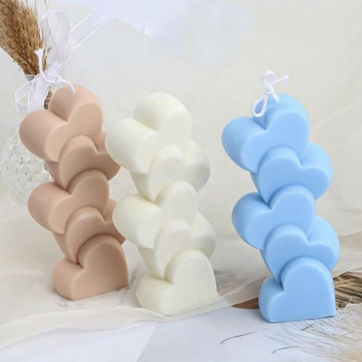 Simple Heart Shape Candle Mould, 2 Cavity — image 6