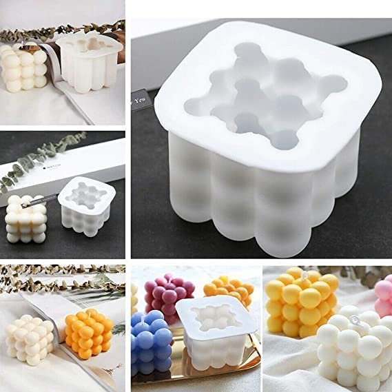 Silicone Bubble Candle Mould, 2 Big & 2 Small Bubble — image 6