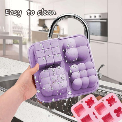 Silicone 4 in 1 Design Bubble Candle, 3D Cube — image 5