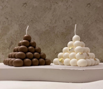Silicone Pyramid Bubble Cube Candle Mould — image 5