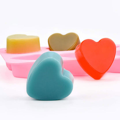 Silicone Heart Shape Soap Bar Mould, 6 Cavity — image 7