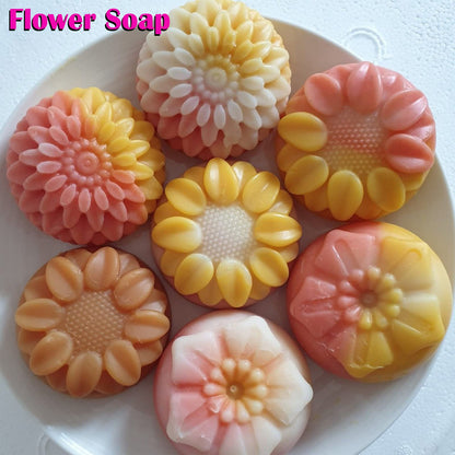 Silicone Sunflower Shape Soap Mould, 4 Cavity — image 6