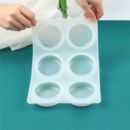 Silicone Round Soap Mould, 6 Cavity — image 4