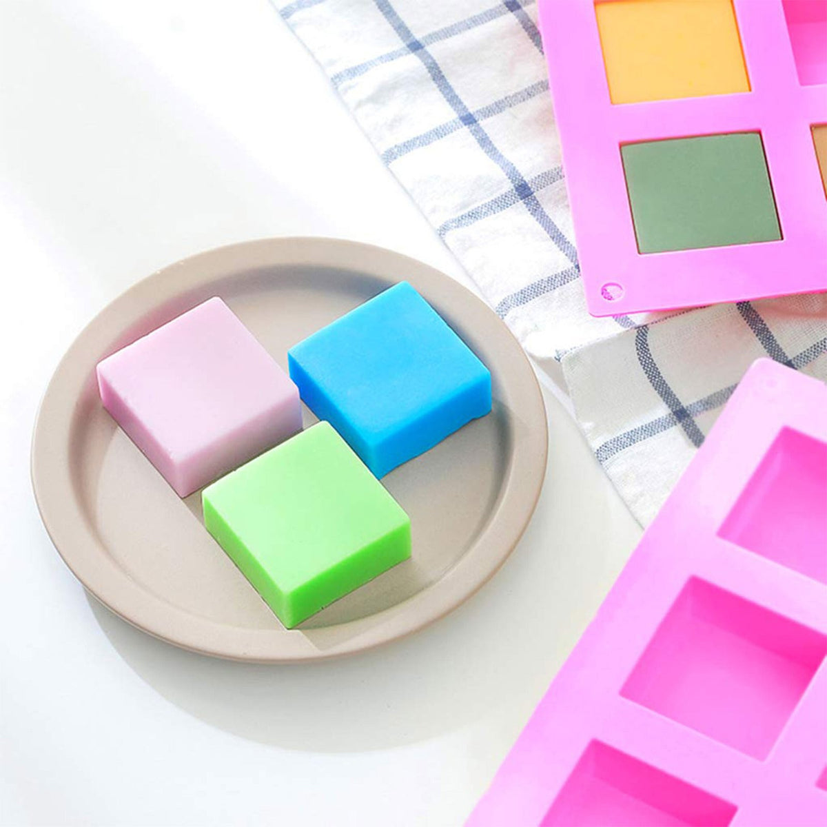 Silicone Square Soap Mould, 6 Cavity — image 5