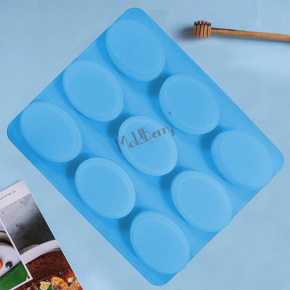 Silicone Oval Soap Mould, 9 Cavity — image 6