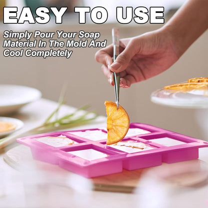 Silicone Rectangle Soap Mould, 6 Cavity — image 4