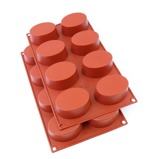 Silicone Oval Shape Soap Mould, 8 Cavity — image 1