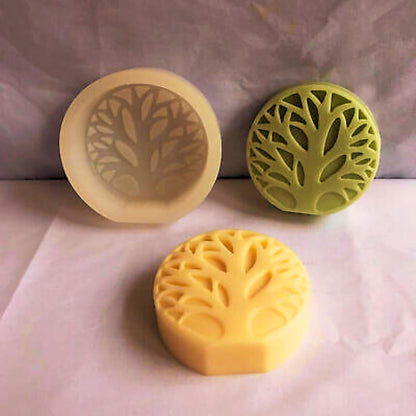 Silicone Round Tree Candle Mould — image 2