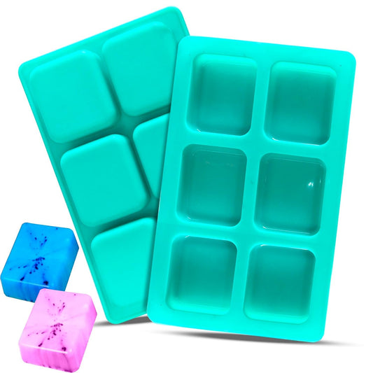 Silicone Rectangle Soap Bar Mould, 6 Cavity — image 1