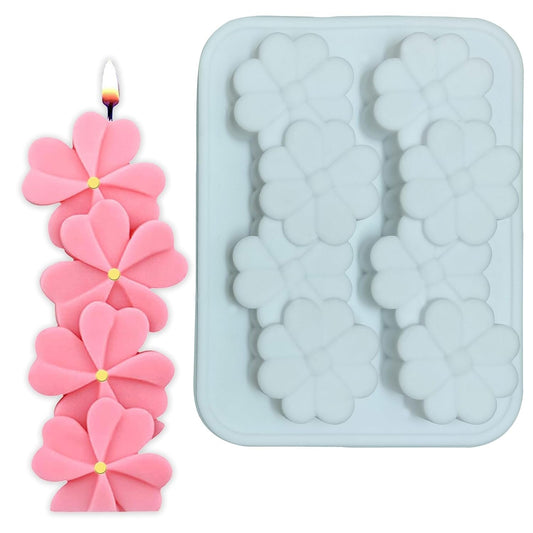 Heart Flower Shape Candle Mould, 2 Cavity — image 1
